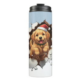 Garrafa Térmica Cute Funny Christmas Doggy