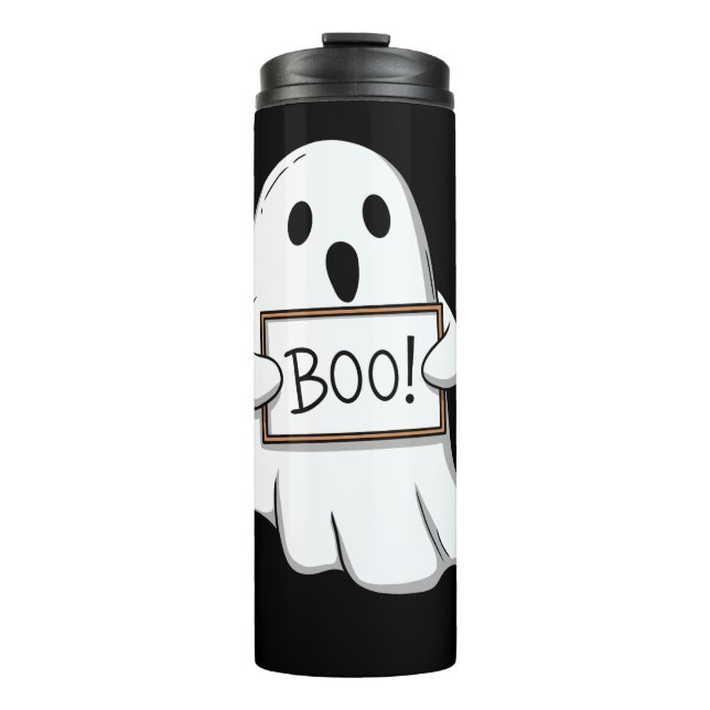 Garrafa Térmica Cute Ghostly BOO Fun (Frente)