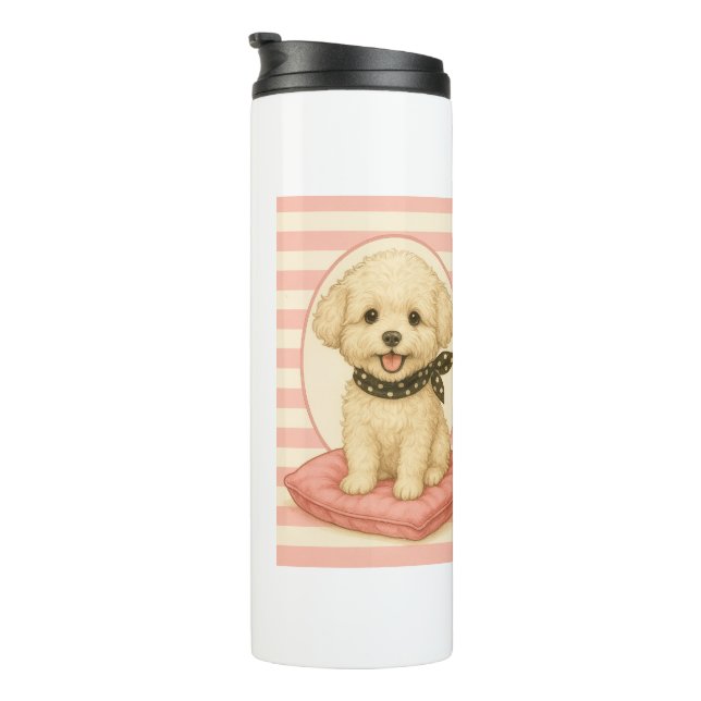 Garrafa Térmica Cute Maltipoo (Rotação à direita)