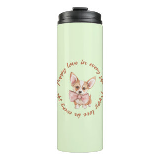Garrafa Térmica  Cute Minimal Dog Lover Thermal Tumbler