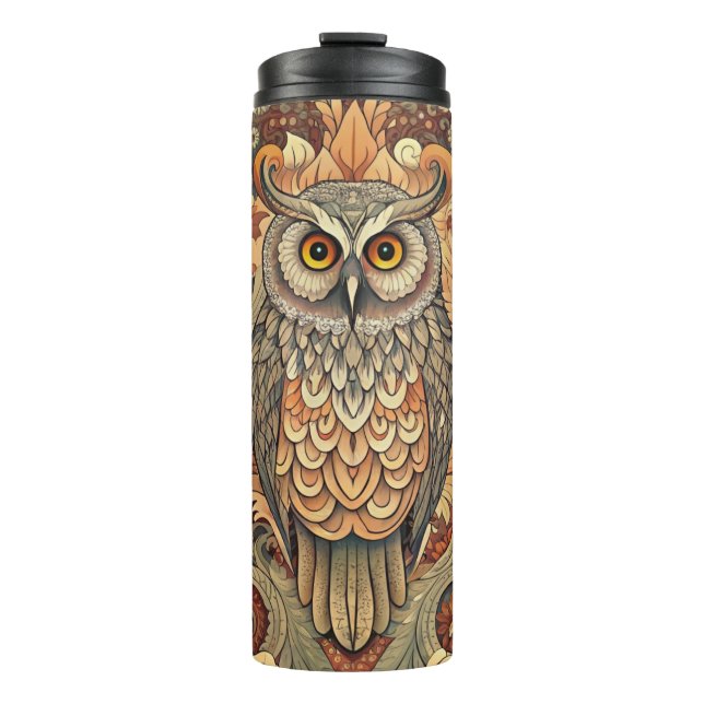 Garrafa Térmica Cute Owl Style William Morris (Frente)