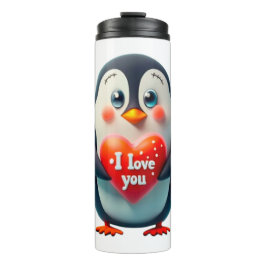 Garrafa Térmica Cute penguin I love you