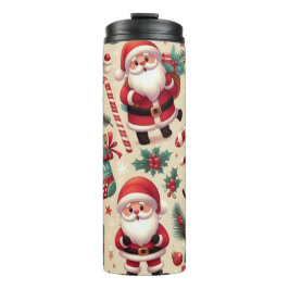 Garrafa Térmica Cute Santa & Reindeer Holiday Tumblr – Gift Idea