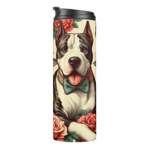 Garrafa Térmica Cuz Vintage American Pit Bull Terrier