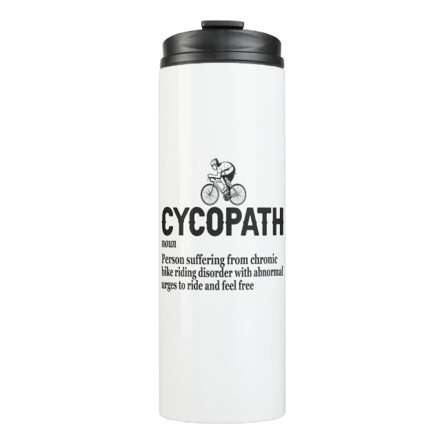 Garrafa Térmica Cycopath Funny Cycling for Cyclists and Bikers  (Frente)