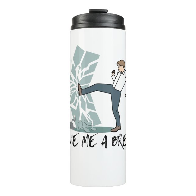 Garrafa Térmica Dá-me um tempo. (Frente)