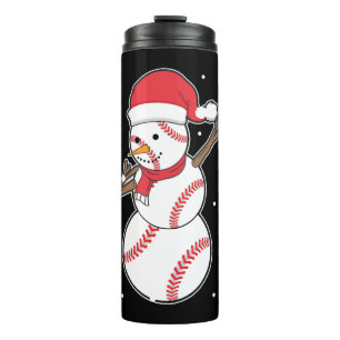 Garrafa Térmica Dabbing Baseball Snowman Natal Holiday