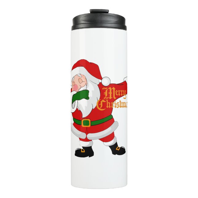 Garrafa Térmica dabbing santa claus (Frente)