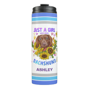 Garrafa Térmica Dachshund Lover Sunflower Trainer