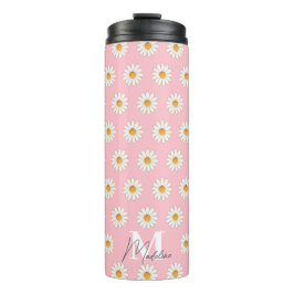 Garrafa Térmica Daisy Floral Thermal Tumbler - Insulado com Estéti