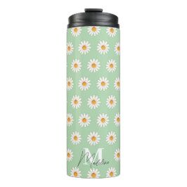 Garrafa Térmica Daisy Floral Thermal Tumbler - Insulado com Estéti