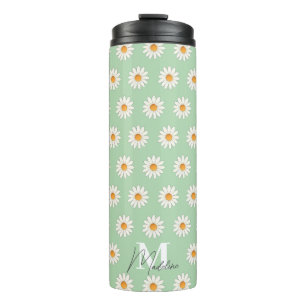 Garrafa Térmica Daisy Floral Thermal Tumbler - Insulado com Estéti