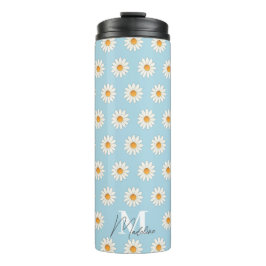 Garrafa Térmica Daisy Floral Thermal Tumbler - Insulado com Estéti