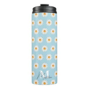 Garrafa Térmica Daisy Floral Thermal Tumbler - Insulado com Estéti