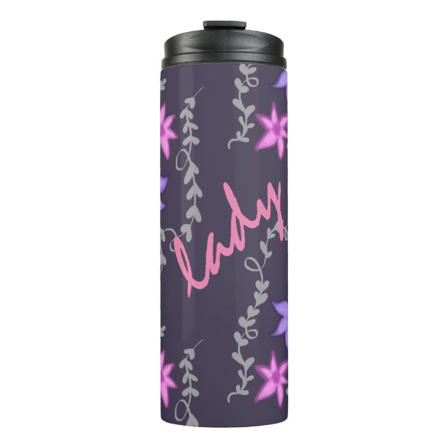 Garrafa Térmica dama flor (Frente)