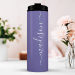 Garrafa Térmica Damas de Honra Estilo Nome de Assinatura Roscrito<br><div class="desc">Damas de Honra Estilo Nome de Assinatura Roscrito Copo Térmico. Personalize este design personalizado com o seu próprio nome de assinatura. O presente personalizado moderno e trendy perfeito para todas as suas damas de honra. Disponível em uma variedade de cores ou escolha a sua!</div>