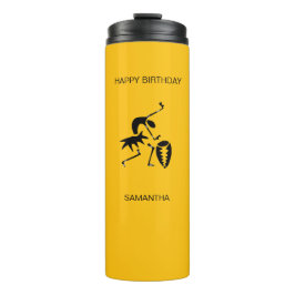 Garrafa Térmica Dançarina de silhueta africana art Cute