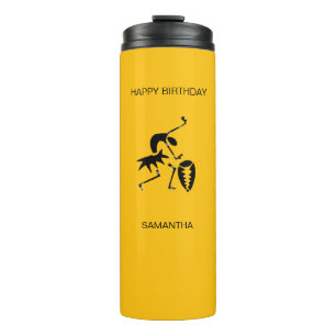 Garrafa Térmica Dançarina de silhueta africana art Cute