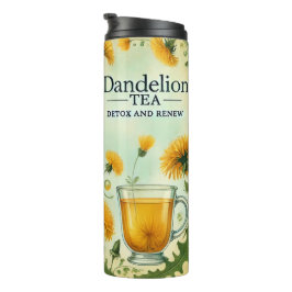 Garrafa Térmica Dandelion Tea Design AI art