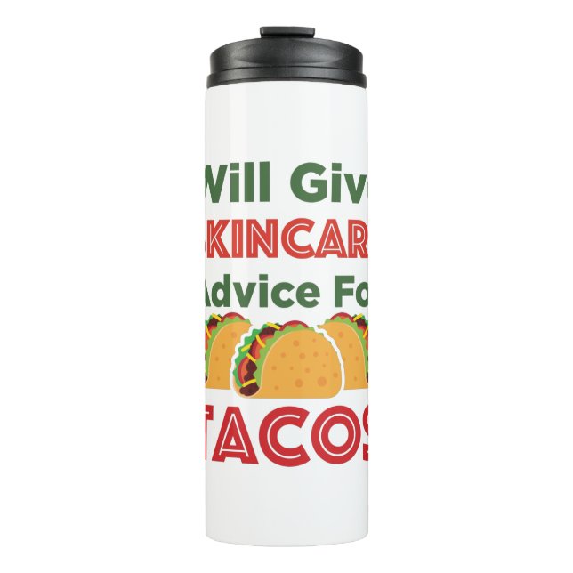Garrafa Térmica Dará conselhos a Skincare para os Tacos Estheticia (Frente)