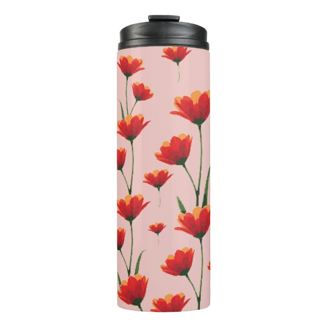 Garrafa Térmica Dawnfire Poppies (Frente)