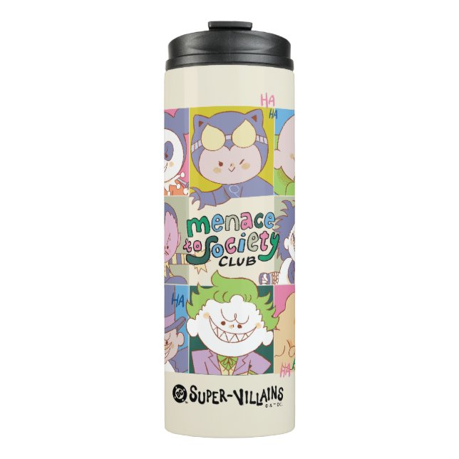 Garrafa Térmica DC Super-Villain Menace To Society Club Graphic (Frente)