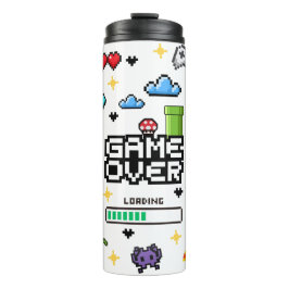 Garrafa Térmica de Bebida de Vídeo Retro de Jogos