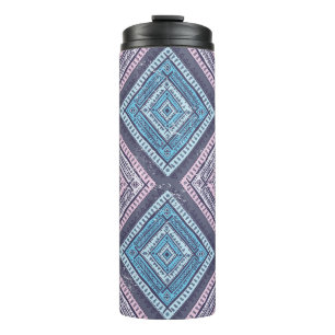 Garrafa Térmica De etnia tribal. Patte de ilustração sem descont