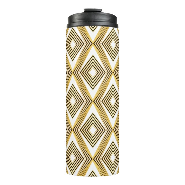 Garrafa Térmica Deco de Arte Geométrica de Fundo abstrato (Frente)