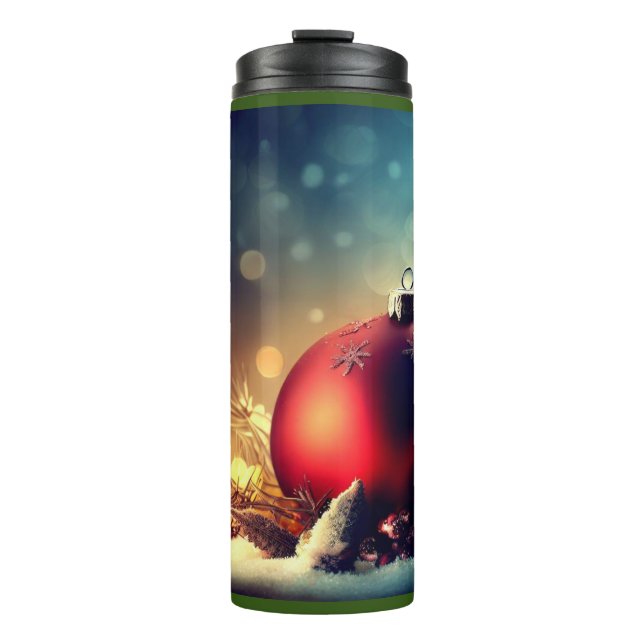 Garrafa Térmica Decorações de Natal 1 (Frente)