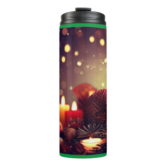 Garrafa Térmica Decorações de Natal 8 (Frente)