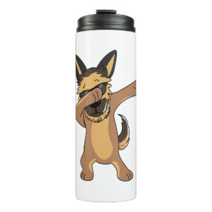 Garrafa Térmica Decretos de Janela de Dabbing de german shepherd p