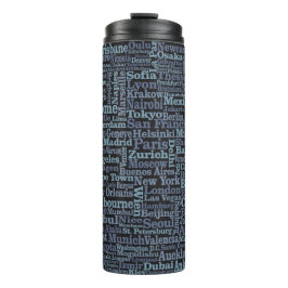 Garrafa Térmica Dedo das Cidades do Mundo