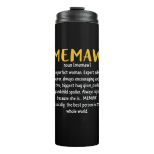 Garrafa Térmica Definição de Memaw de Arte-Mãe