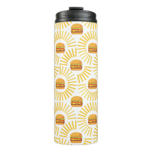 Garrafa Térmica Delicioso hamburguer com batatas fritas