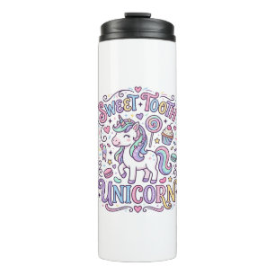 Garrafa Térmica Dente Doce Unicórnio Unicórnio Original Merch Desi