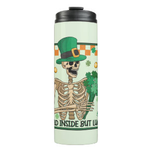 Garrafa Térmica Dentro morto Mas Sortudo - Leprechaun Skeleton