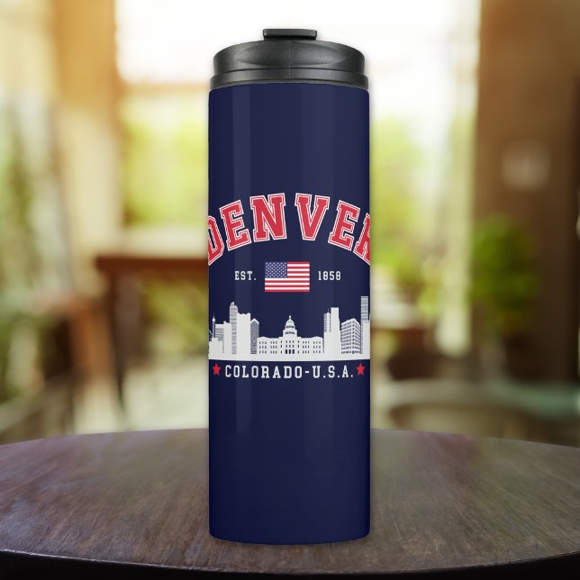 Garrafa Térmica Denver City Horizon Graphic (Criador carregado)