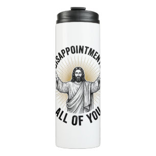 Garrafa Térmica Desapontamentos Todos Vocês Camisa Religiosa Vinta
