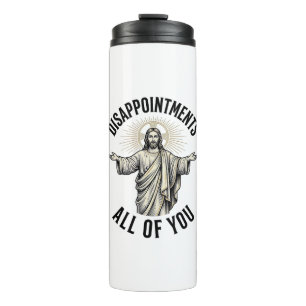 Garrafa Térmica Desapontamentos Todos Vocês Camisa Religiosa Vinta