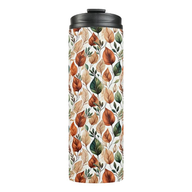 Garrafa Térmica Descartar terra cotta e folha de sage (Frente)