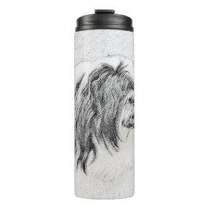 Garrafa Térmica Desenho Collie Com Carapaça - Arte Cachorra Origi
