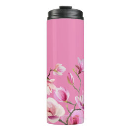 Garrafa Térmica Desenho de Flores de Sakura Rosa