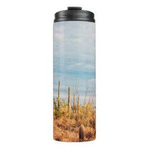 Garrafa Térmica Deserto com cactos de Saguaro