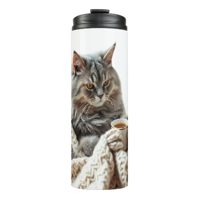 Garrafa Térmica Desfrute do Cat Winter Tea (Frente)