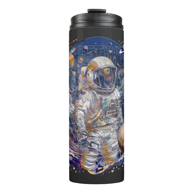 Garrafa Térmica Design astronauta (Frente)
