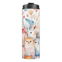 Design bonitinho de animais florais