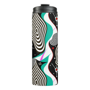 Garrafa Térmica Design Criativo de padrão sem costura abstrato