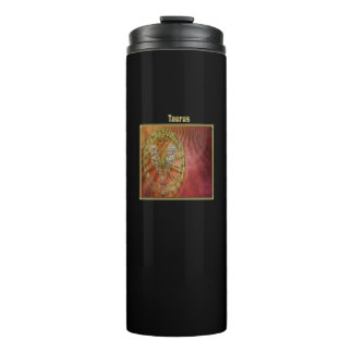 Garrafa Térmica Design de Astrologia Taurus Zodiac Horoscope