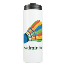 Garrafa Térmica Design de Badminton Shuttlecock